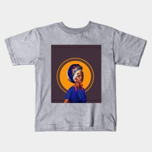 Traditional African Woman Kids T-Shirt